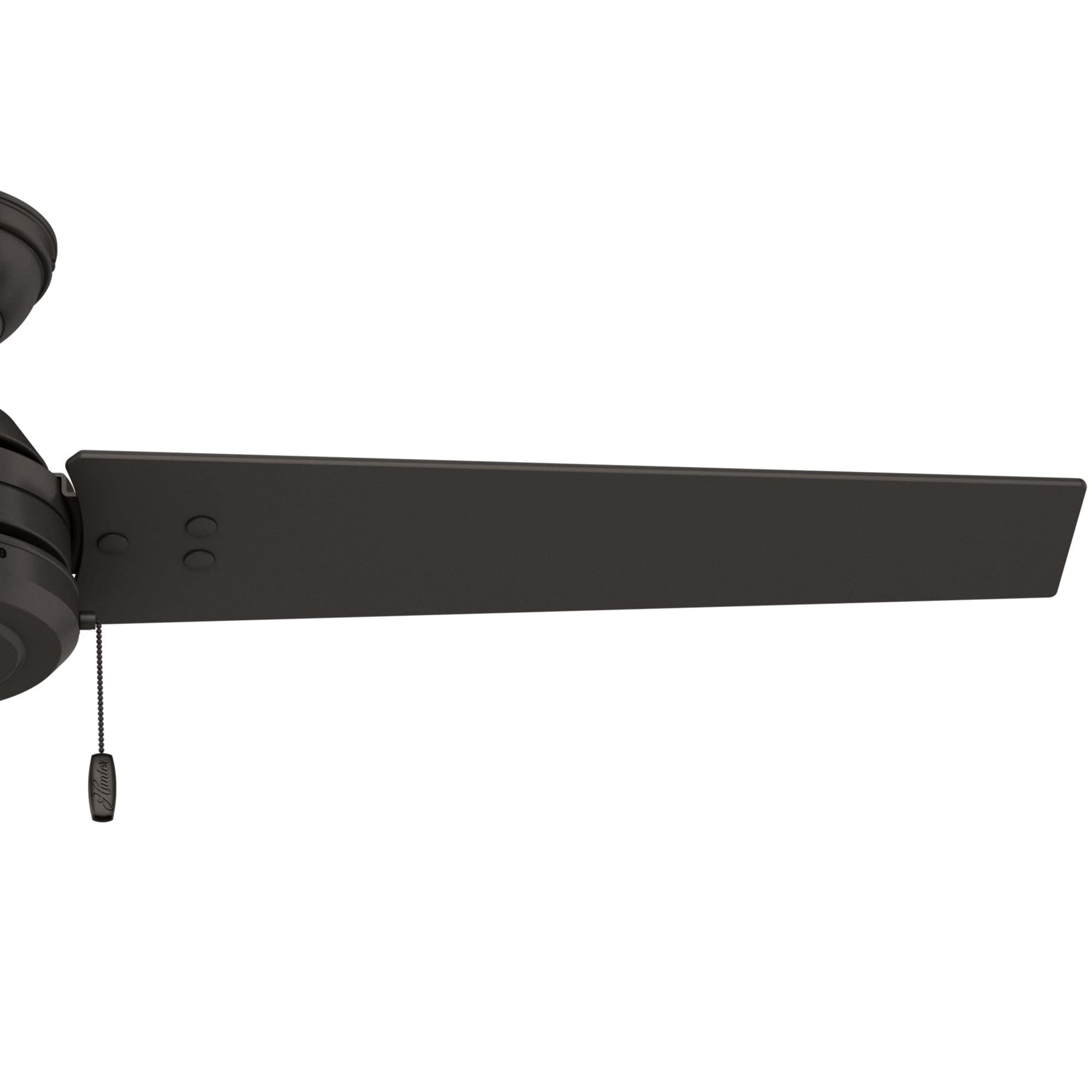 Hunter 59261 Cassius 52-Inch Indoor/Outdoor Ceiling Fan with LED Light Kit - Premier Bronze Finish - Perfect for Living Room, Bedroom, Patio and Covered Porch