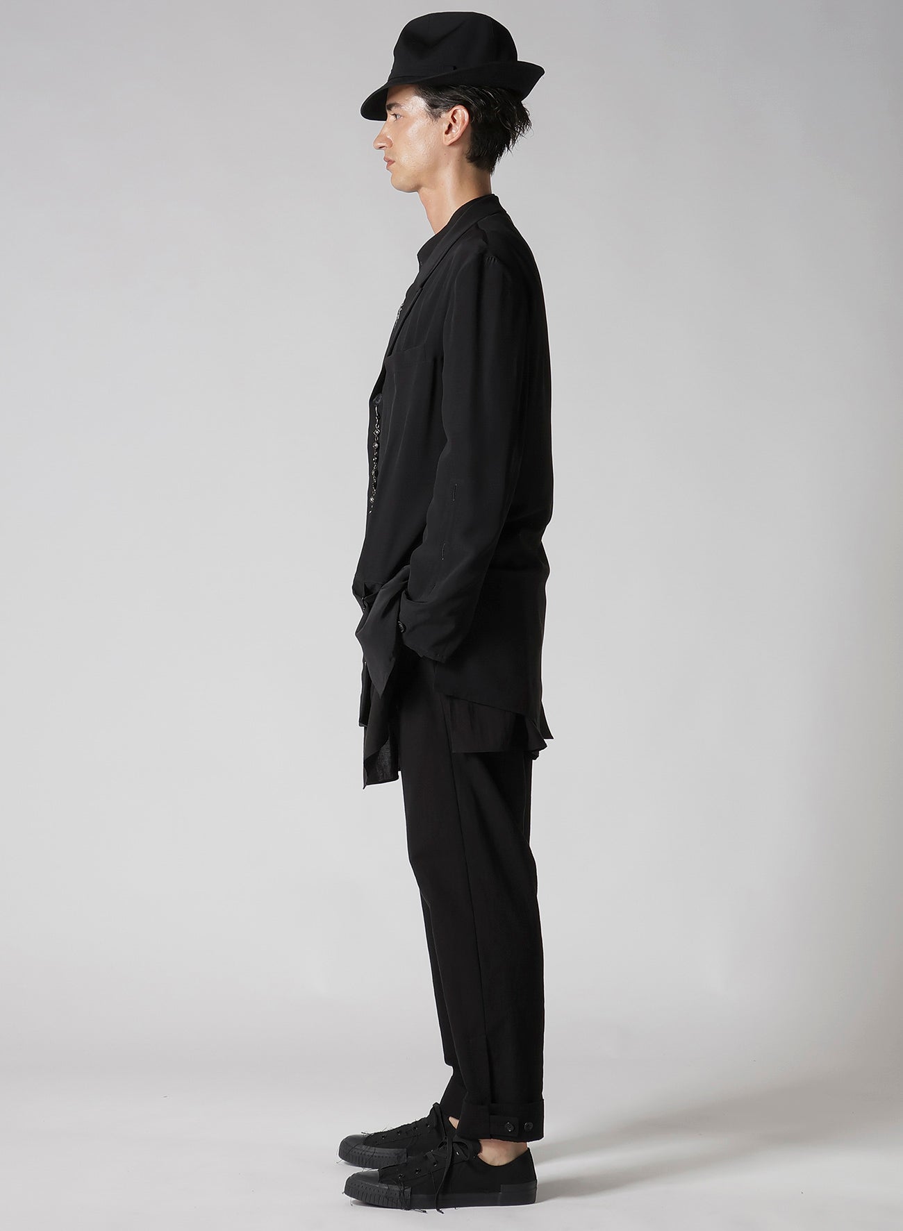 16M Crepe de Chine Asymmetrical Jacket - Lightweight Womens Blazer for Office, Evening & Special Occasions