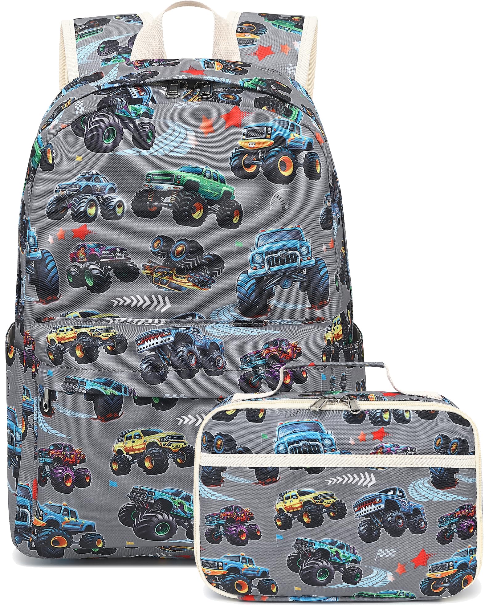 **LEDAOU Kids School Backpack with Lunch Box - Durable Book Bag for Boys & Girls, Kindergarten & Preschool - Perfect for School, Travel & Daily Use**