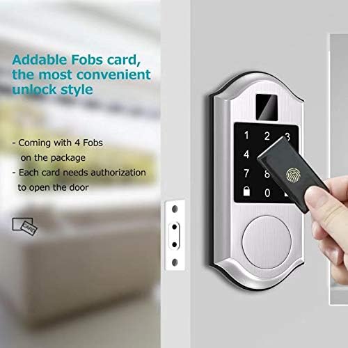 Smart IC Cards & Key Fobs for Narpult Smart Lock - 4 Pack, Compatible with TTLock App for Keyless Entry - Perfect for Home, Office & Airbnb Smart Access Control