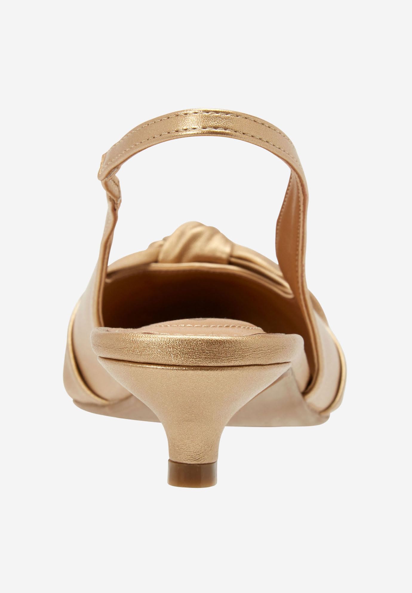 Comfortview Women's Wide Width The Tia Slingback Flat Shoes - Comfortable & Stylish for Work, Travel & Everyday Wear