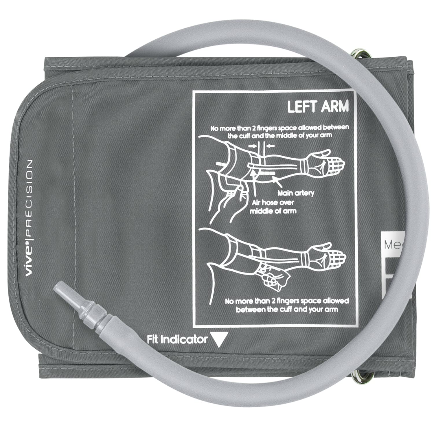 Universal Blood Pressure Cuff Replacement for Omron Series 5 & Most BP Monitors - Adjustable Adult & Senior Upper Arm Cuff (8.66”-16.54”) - Home Health Monitoring, Doctor's Office & Travel Use