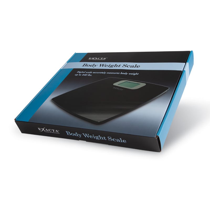 Exacta Digital Body Weight Scale - High Precision Bathroom Scale for Home Use, Fitness Tracking & Health Monitoring