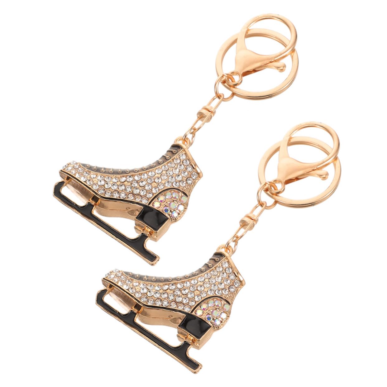 SUPVOX Metal Ice Skate Keychains for Boys, Girls & Adults - Durable Winter Sports Decor for Bags, Backpacks & Gifts