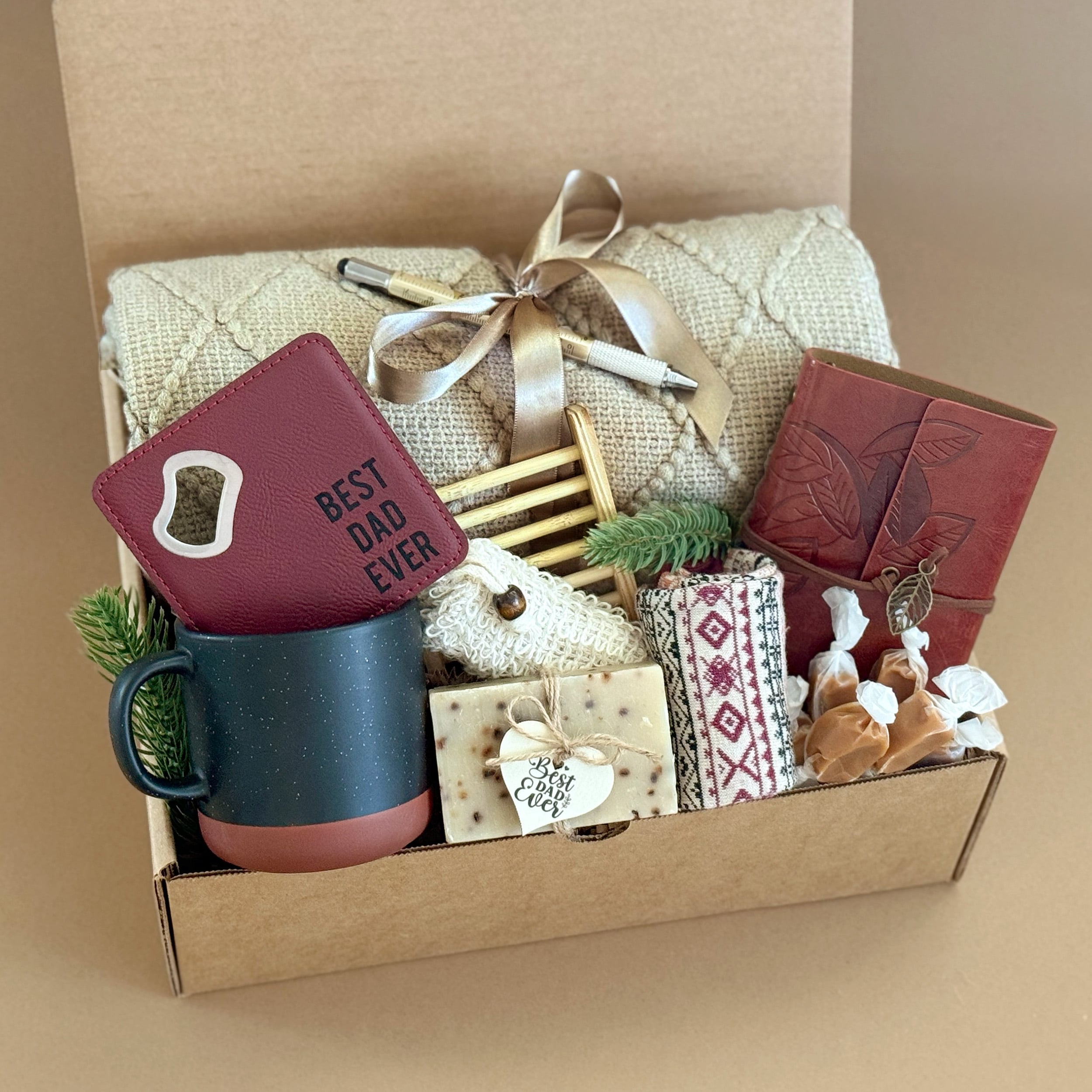 Hygge Explorer Gift Box for Dad - Comfort & Adventure Inspired Father’s Day Present | Perfect for Camping, Travel & Cozy Home Relaxation