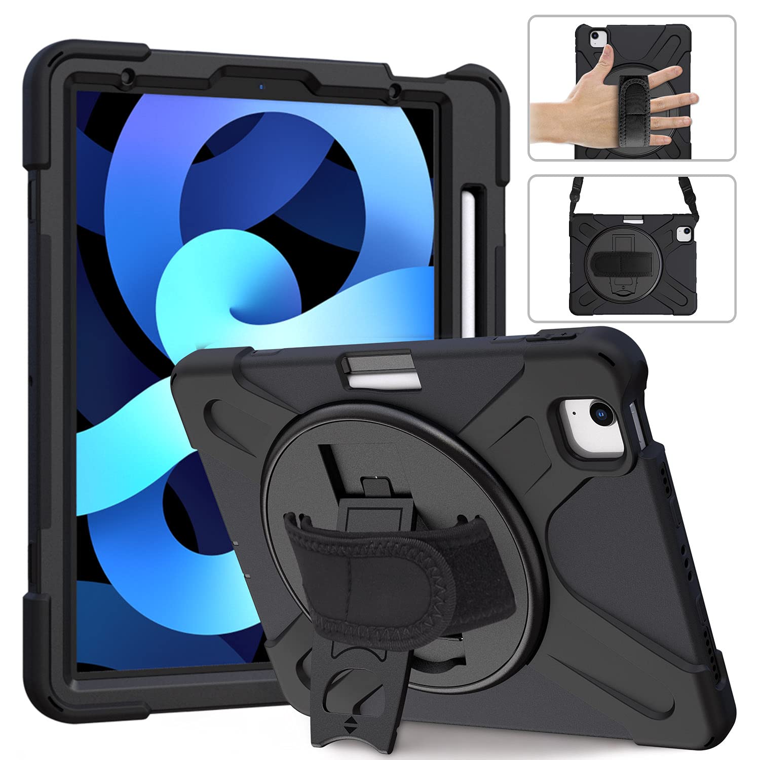 Premium Rugged Rotating Kickstand Case for iPad Air 4/5 10.9