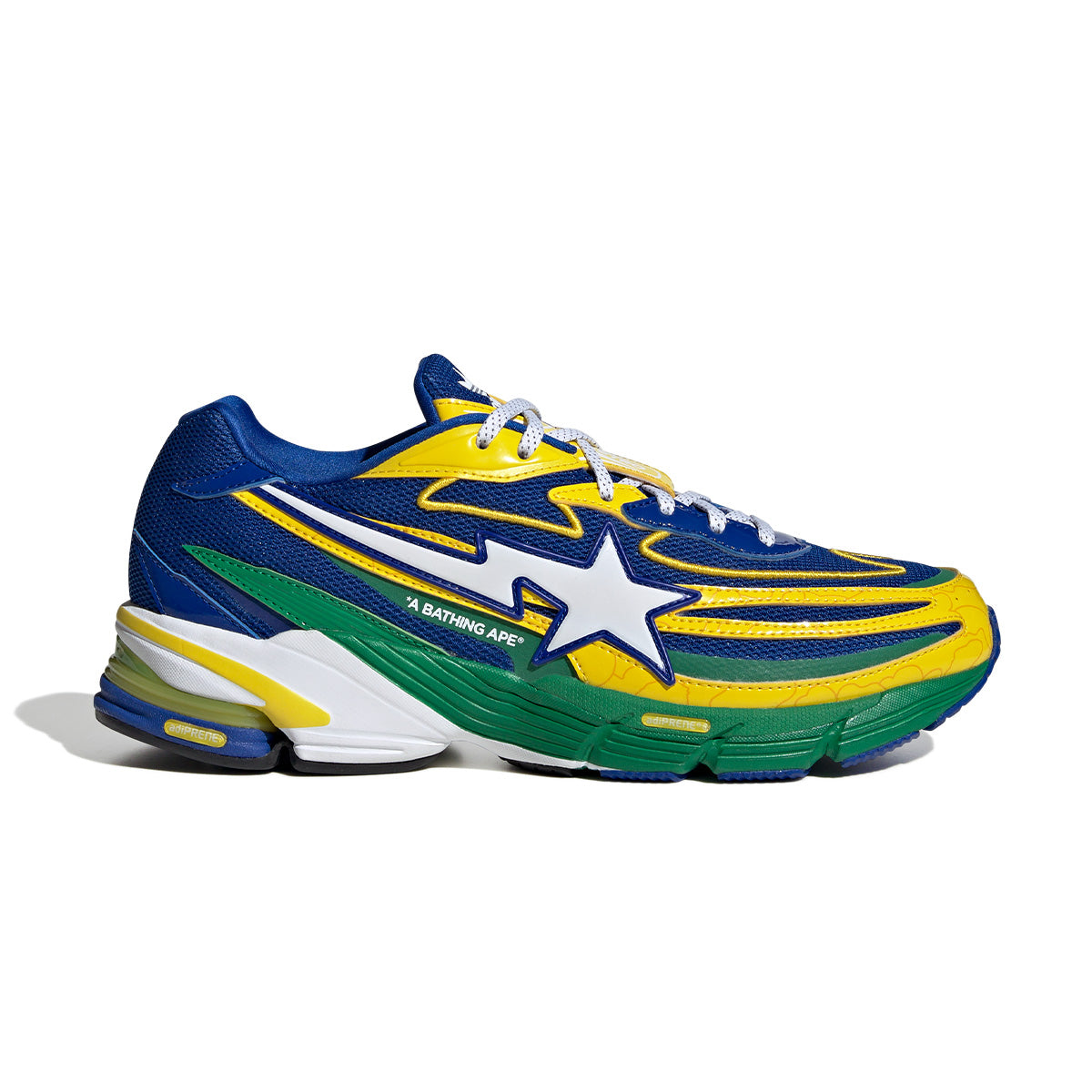 Bape Orketro Sneakers - Yellow, Blue & Green Colorway | Stylish Streetwear Shoes for Men & Women | Perfect for Casual Wear, Urban Fashion & Sneaker Collection