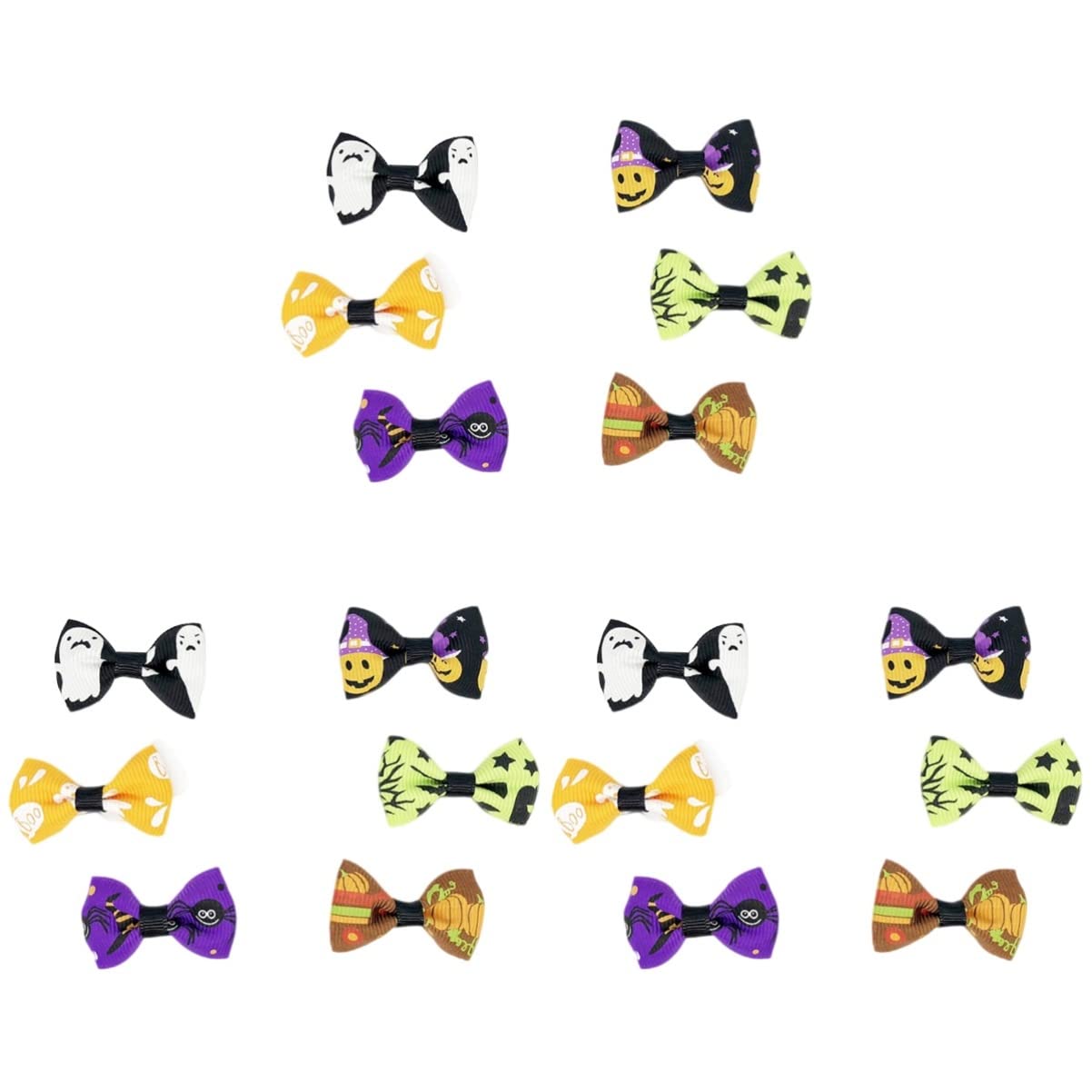 Bestoyard 12pcs Princess Dog Hair Bows - Cute Pet Hair Clips & Rubber Bands for Small Dogs - Puppy Head Accessories for Grooming, Birthday & Daily Use