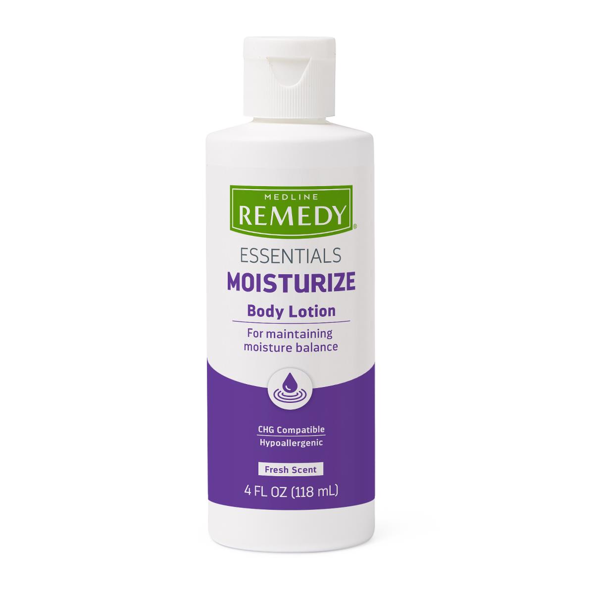 Medline Remedy Essentials Body Lotion - Hydrating & Nourishing Moisturizer for Dry Skin | Perfect for Daily Use, After Shower & Winter Care