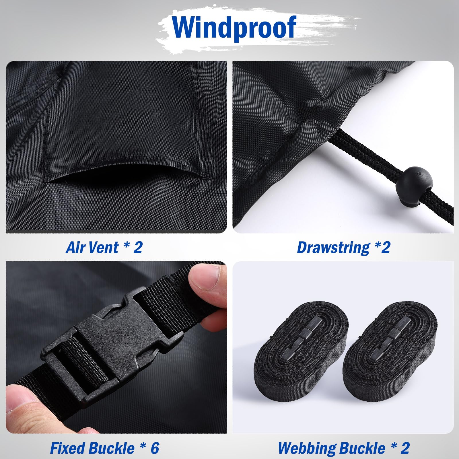 Heavy Duty 840D 2-Bike Hitch Rack Cover - Waterproof Bicycle Transport Cover for Rear Bike Rack - Perfect for Road Trips, Camping & Outdoor Adventures