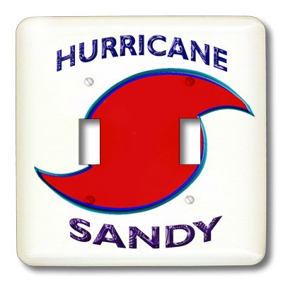 3D Hurricane Sandy Storm Symbol Double Toggle Switch - Heavy Duty Metal Toggle for Marine, RV & Industrial Electrical Panels