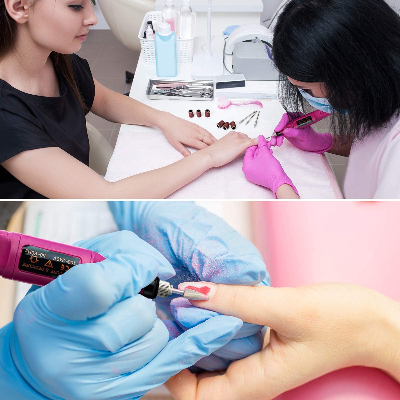 Professional Electric Nail Drill Machine 20000 RPM - Cordless Nail File for Acrylic & Gel Nails - Manicure Pedicure Kit with Multiple Bits - Perfect for Salon, Home & DIY Nail Care