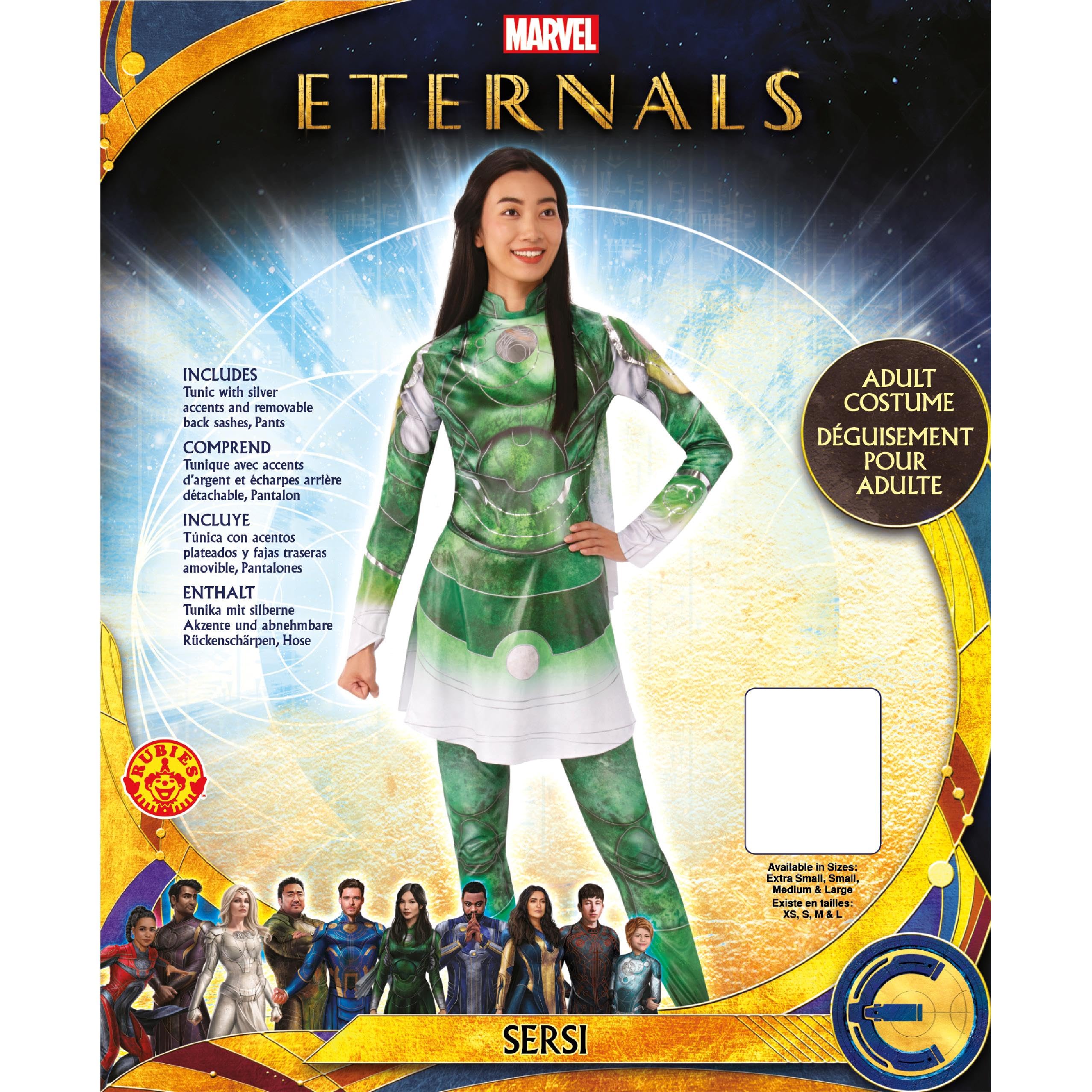 Marvel The Eternals Movie Deluxe Sersi Costume for Women - Official Licensed Cosplay Outfit for Halloween, Comic Con & Themed Parties