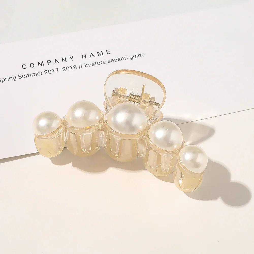 Elegant Big Pearl Hair Clips for Women - Fashion Hair Accessories for Parties, Weddings & Special Occasions