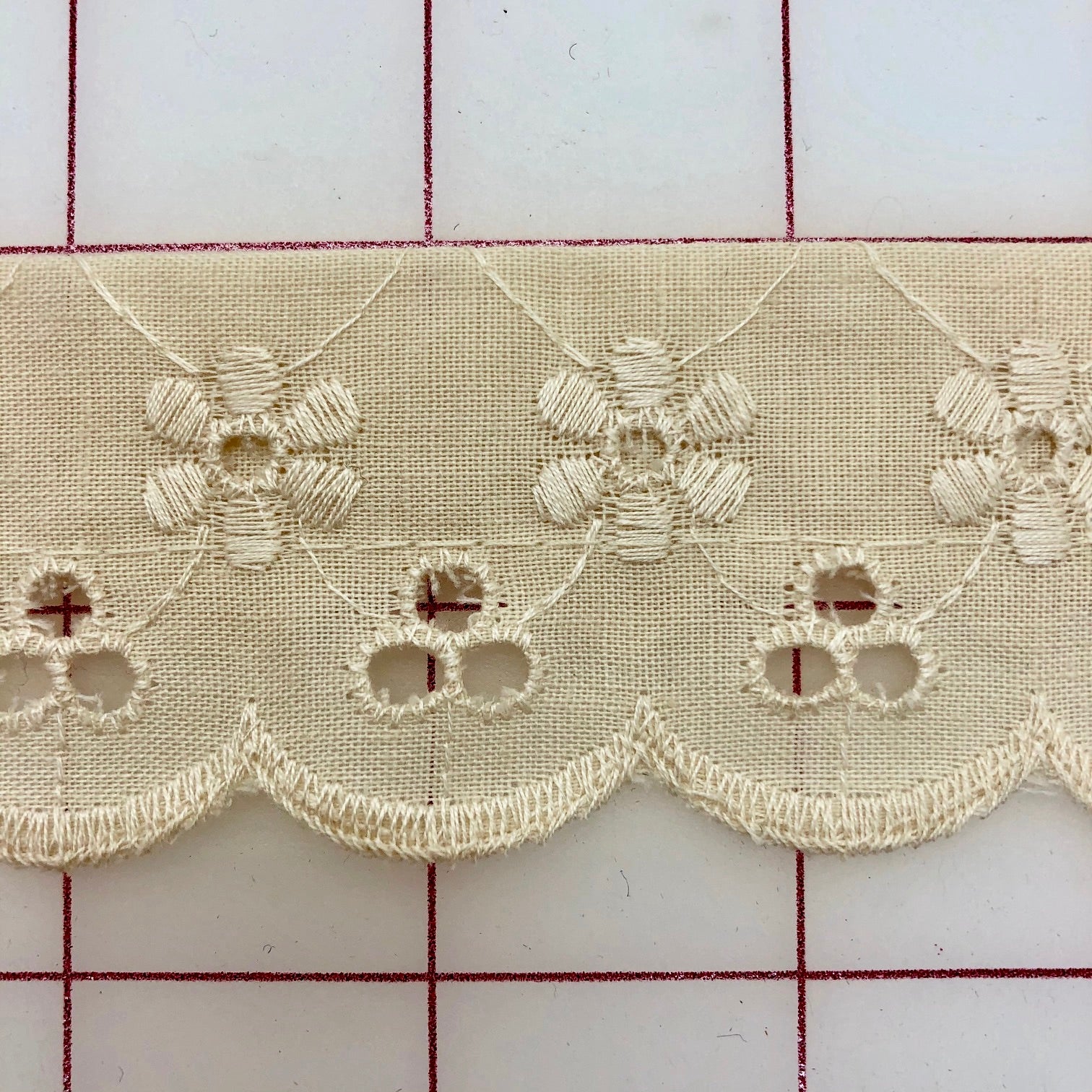 Eyelet Trim Fabric - 2 Assorted Styles, 5.25 Yards for $2 | Premium Lace Trim for Sewing, DIY Crafts & Home Decor Projects