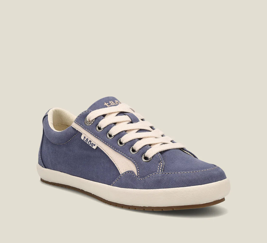 Indigo/Beige Distressed