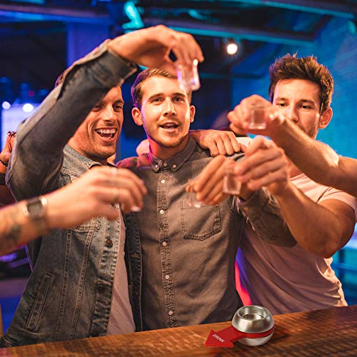 Barbuzzo Original Spin the Shot - Fun Adult Drinking Game Set with 2oz Shot Glass for Parties, Bachelor/Bachelorette & Bar Nights