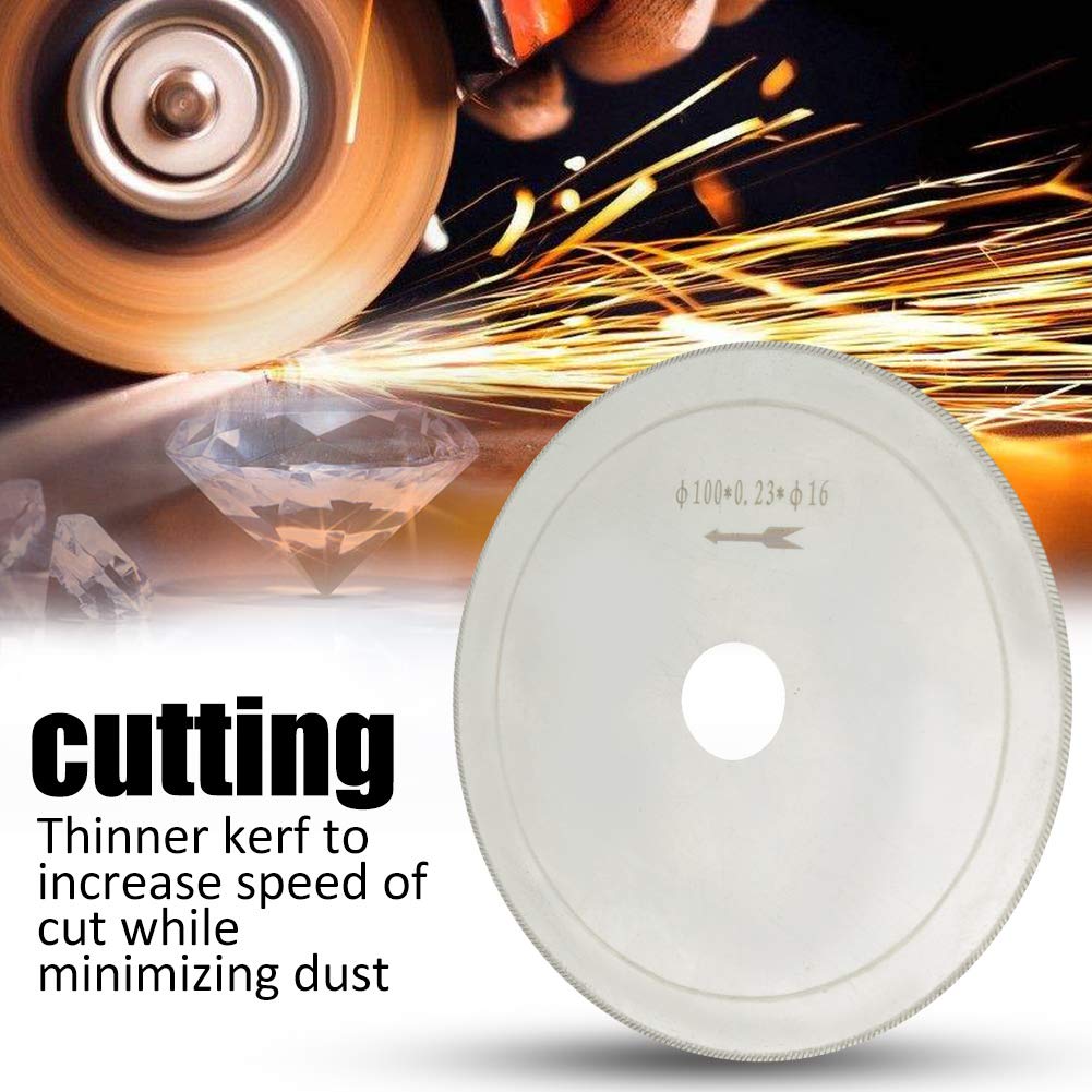 10pcs Ultra Thin Diamond Saw Blades 100mm - Lapidary Jewelry Cutting Blades for Angle Grinder & Tile Saw - Perfect for Porcelain Tiles, Granite, Marble Cutting - DIY Gems, Stone, Ceramic Projects