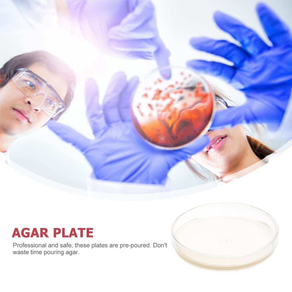 10pcs Nutrient Agar Petri Dishes with Lids for Lab Cultures