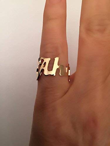 Personalized Name Ring for Women - Custom Initial Ring with Engraving - Perfect for Birthdays, Anniversaries & Gifts