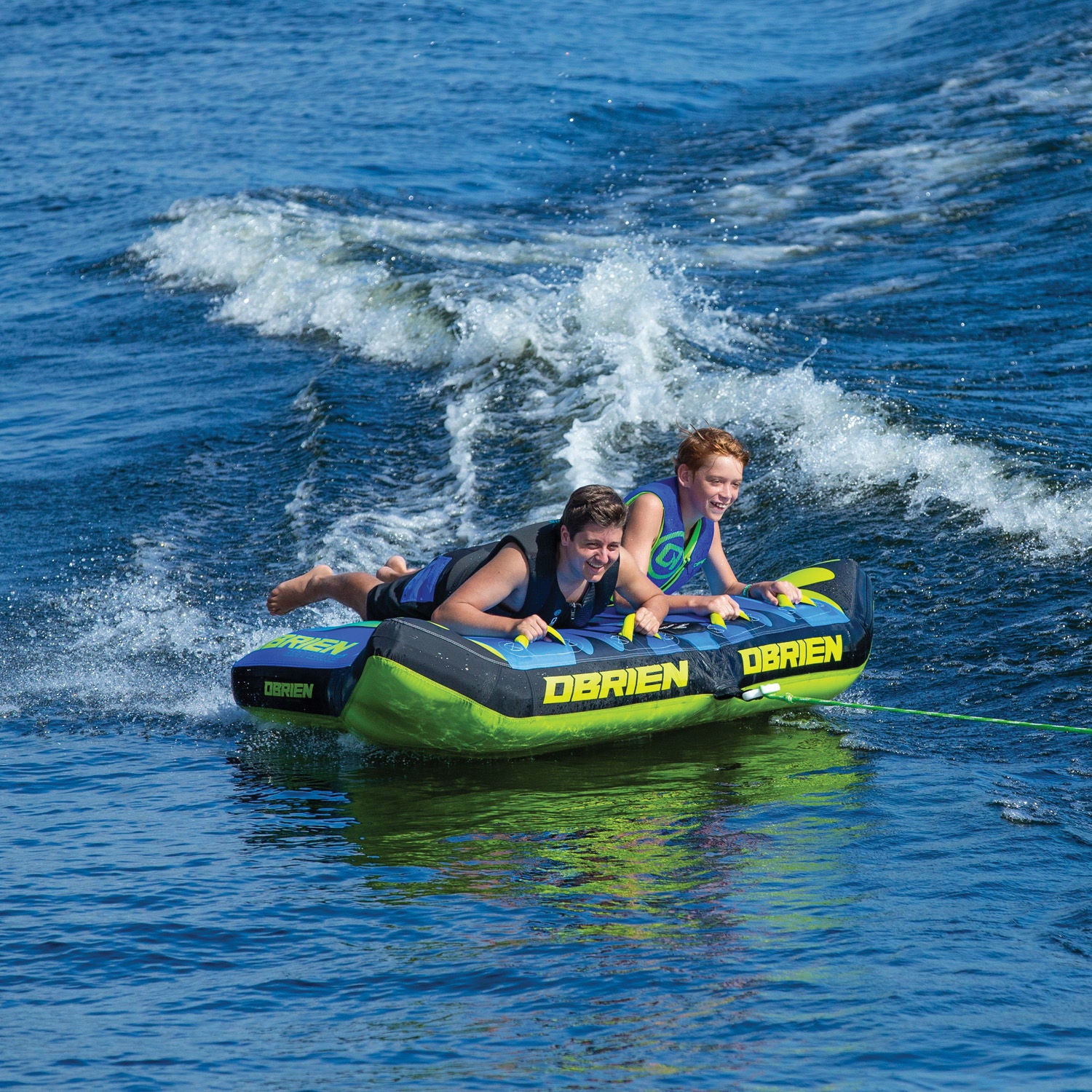 O'Brien Batwing 2 Towable Tube - 2 Rider Inflatable Water Tube for Boating & Lake Fun - Perfect for Family Outings & Summer Water Sports