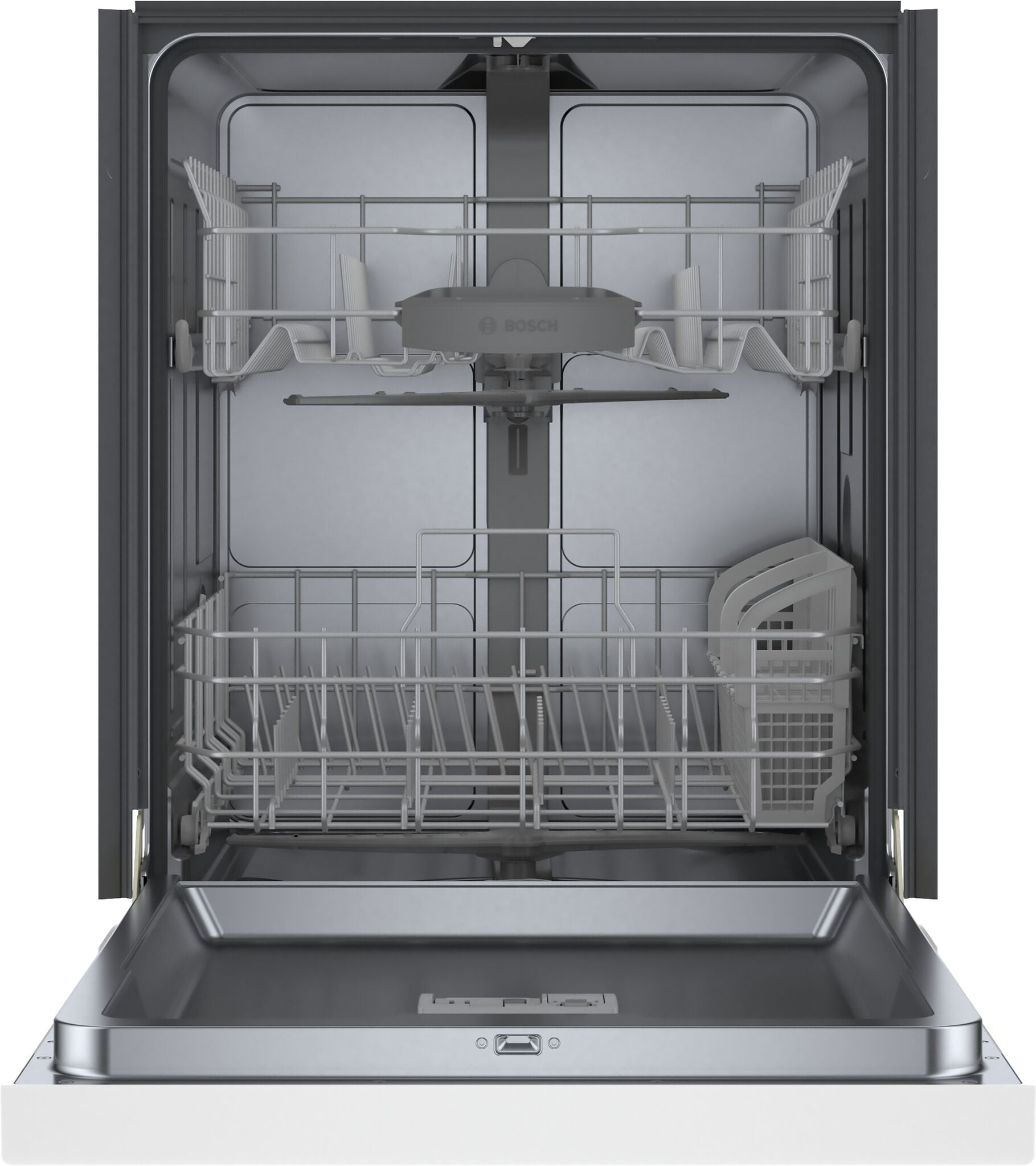 Bosch 300 Series SHE41CM2N Built-In Dishwasher - 48 dBA Ultra Quiet, White, with Home Connect Smart Technology - Perfect for Modern Kitchens & Open-Concept Homes