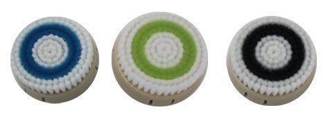 Erisonic Pro Brush Heads - 3 Pack for Deep Pore, Normal & Sensitive Skin | Facial Cleansing Replacement