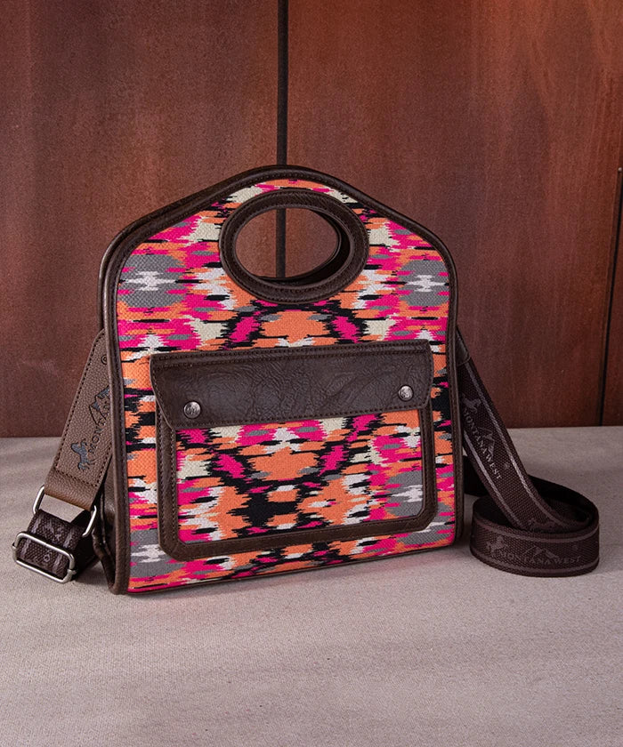 Montana West Western Prints Concealed Carry Crossbody Bag for Women - Stylish & Functional Purse with Hidden Gun Pocket - Perfect for Travel, Shopping & Everyday Use