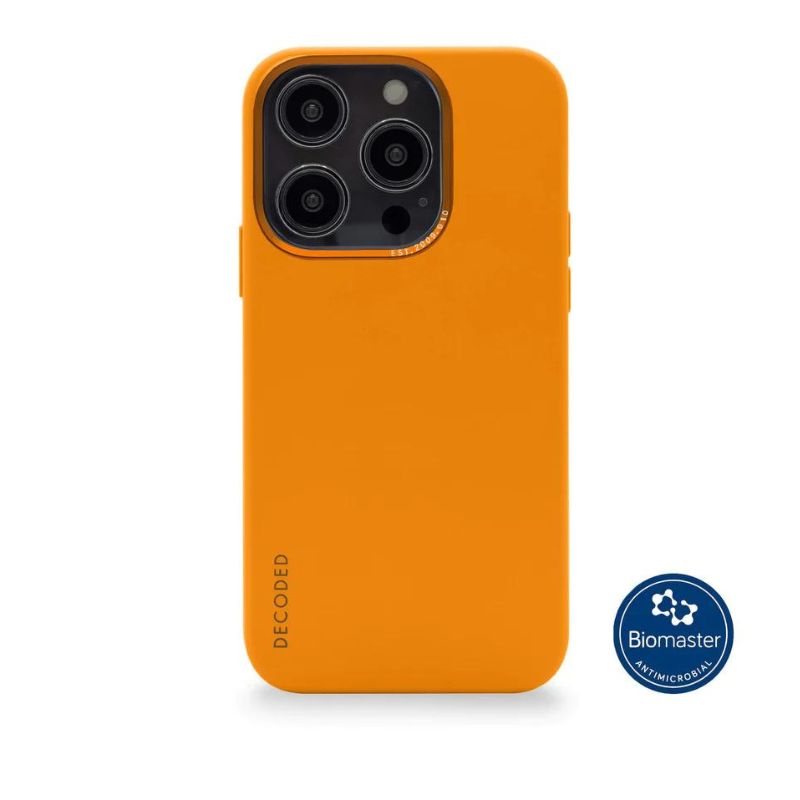DECODED Silicone Case for iPhone 14 Pro Max - Soft Protective Cover with Premium Grip - Apricot Color - Perfect for Everyday Use, Work & Travel Protection