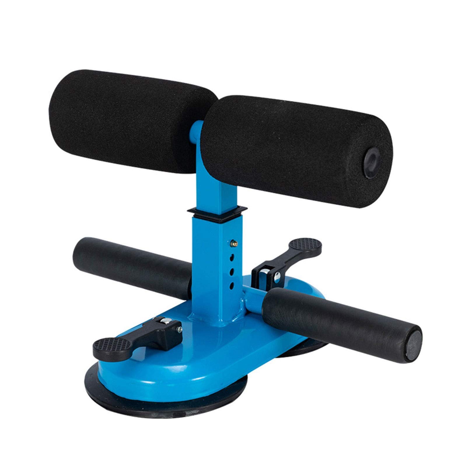 Adjustable Abdominal Curl Trainer - Portable Sit Up Assist Device for Home Gym, Core Workout & Weight Loss - Self-Suction Design, Blue - Perfect for Home Fitness, Office Breaks & Travel Workouts