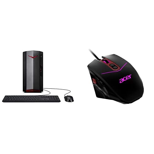Acer Nitro 50 N50-620-UA91 Gaming PC - Intel Core i5-11400F, NVIDIA GTX 1650, 8GB DDR4 RAM, 512GB SSD, Win 10 + Nitro Gaming Mouse II - Perfect for Esports, Streaming & VR Gaming