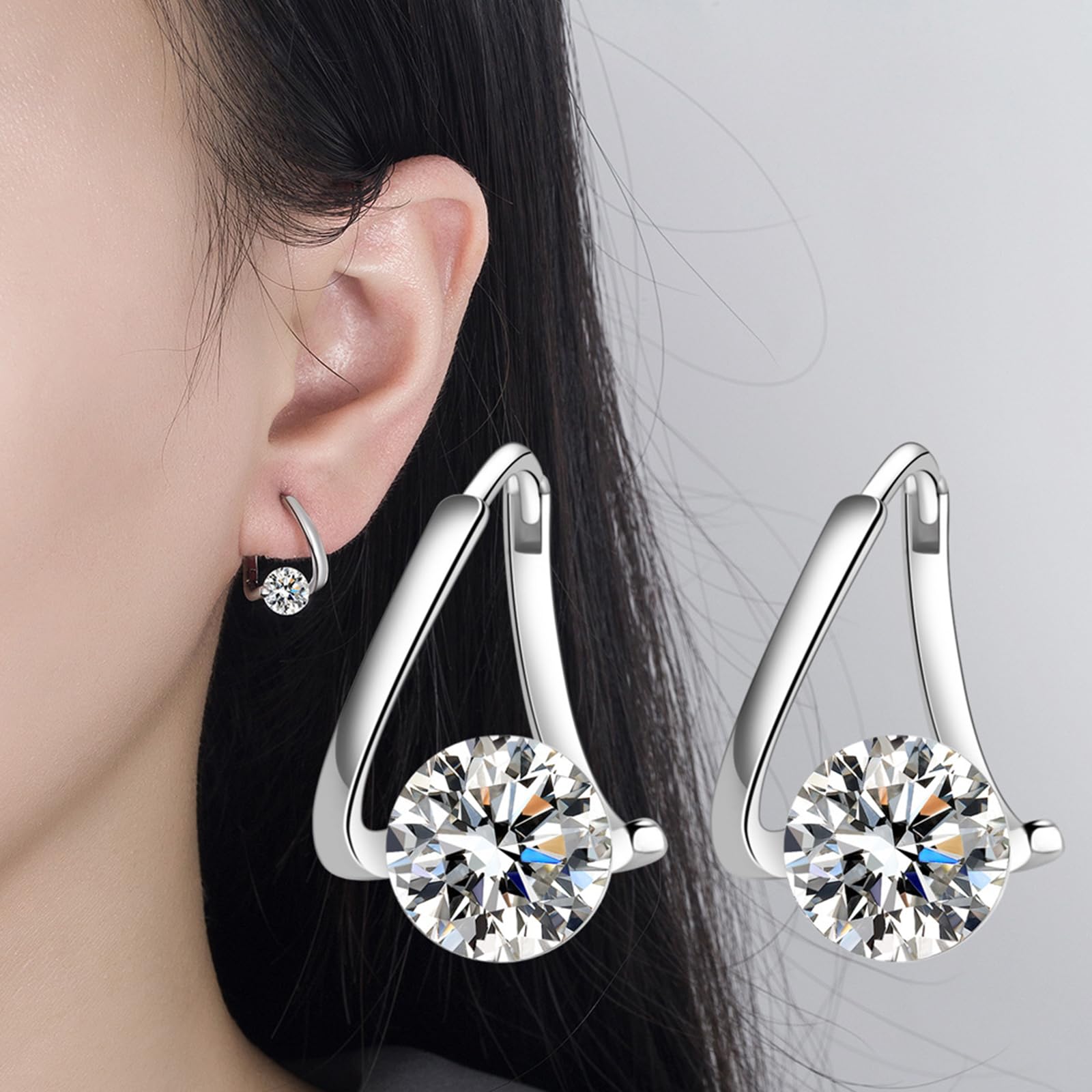 Yoopulse Lymphatic Drainage Earrings for Women - Germanium Therapy Jewelry with Rhinestones | Prime Eligible | Perfect for Detox, Wellness & Fashion Accessories