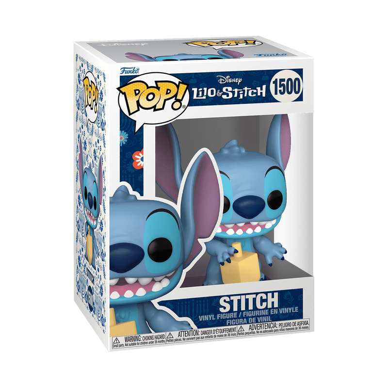 Disney Pop! Stitch with Dreidel #1500 Vinyl Figure - Funko Pop Exclusive Collectible Toy for Christmas Hanukkah Gifts & Disney Fans