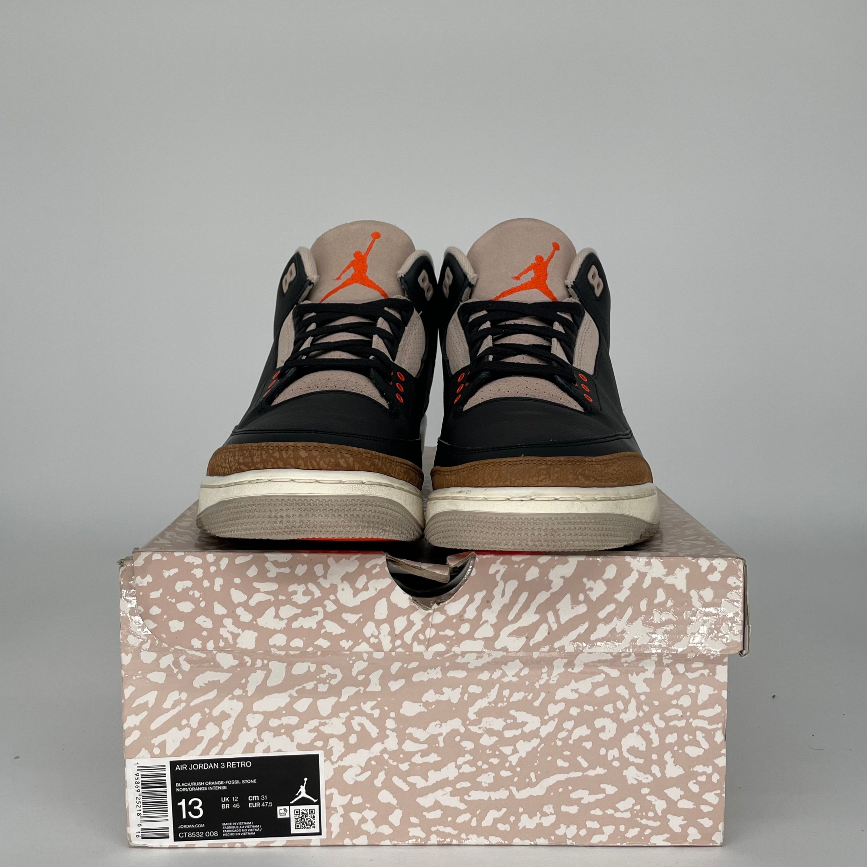 AIR JORDAN 3 DESERT ELEPHANT Men's Basketball Shoes Size 13 (CT8532-008) - Retro Sneakers for Streetwear & Casual Outfits