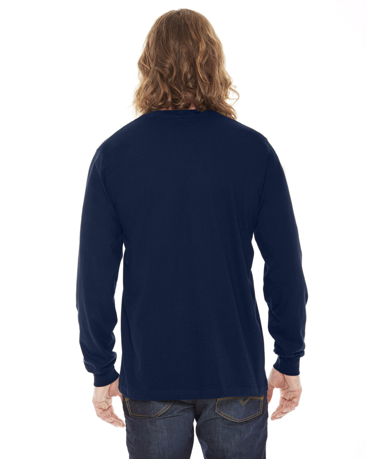 American Apparel 2007W Unisex Fine Jersey Long Sleeve T-Shirt - Soft Cotton Crewneck Tee for Men & Women - Perfect for Casual Wear, Layering and Everyday Comfort