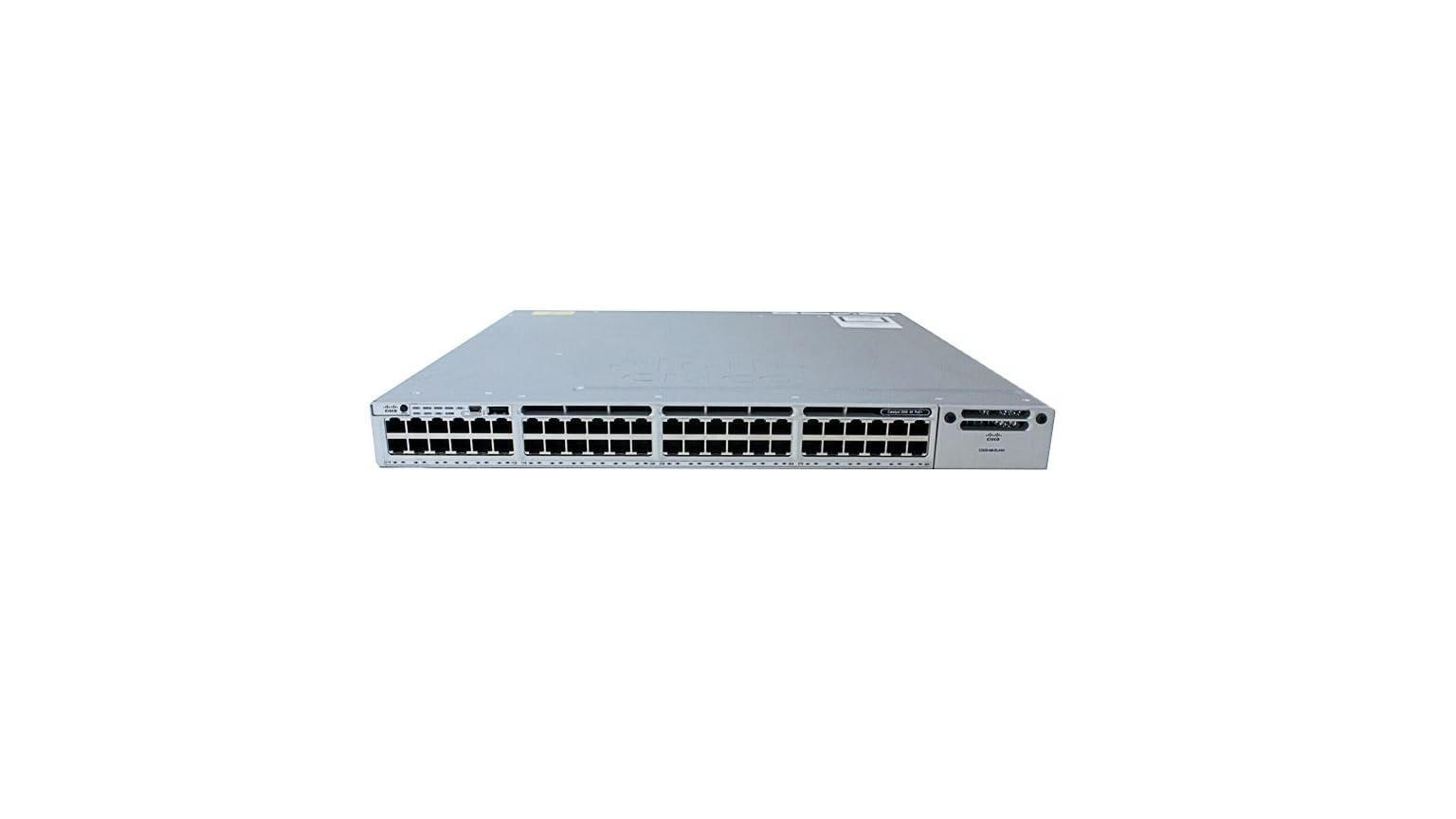 Refurbished Cisco WS-C3850-48P-S Catalyst 3850 48-Port PoE+ Gigabit Ethernet Layer 3 Managed Switch - Ideal for Business Networks, Data Centers & Office IT Infrastructure