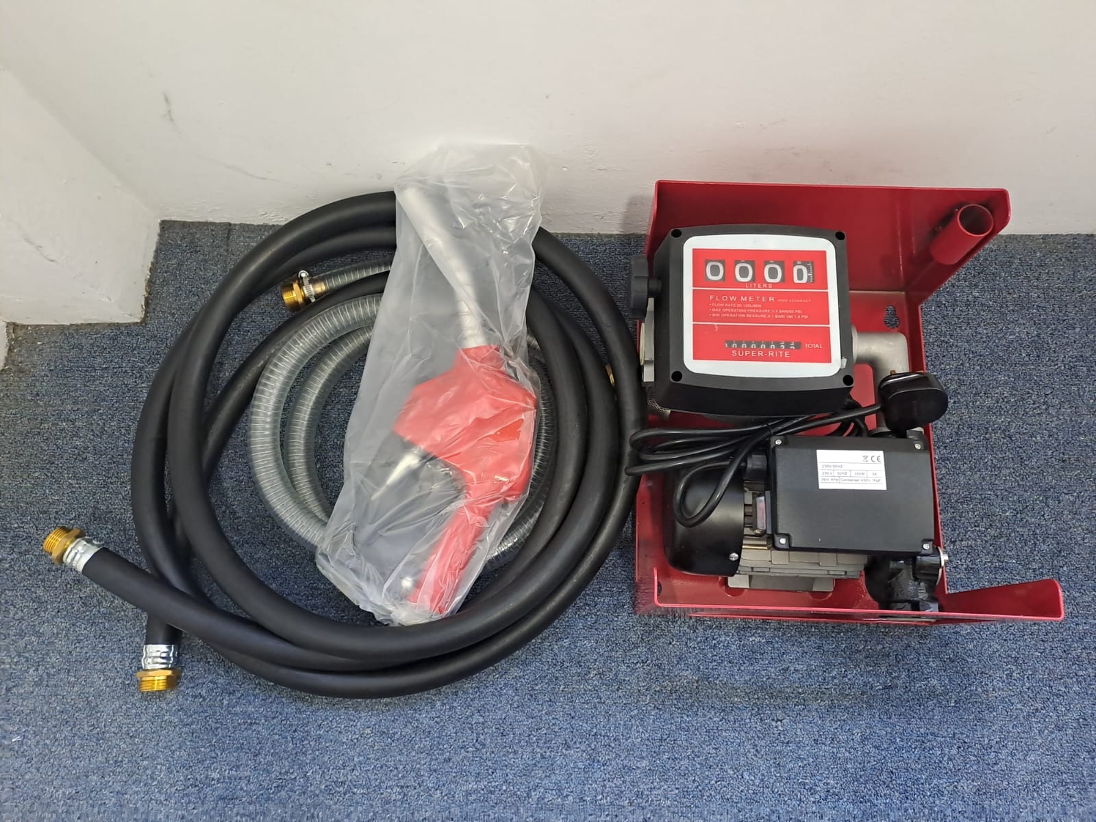 AM 1224BT 230V AC Diesel Fuel Pump Set - 3 Bar Pressure, 1 Inlet/Outlet | Heavy Duty Transfer Pump for Trucks, Boats & Industrial Equipment | Model: YOILP1224BT