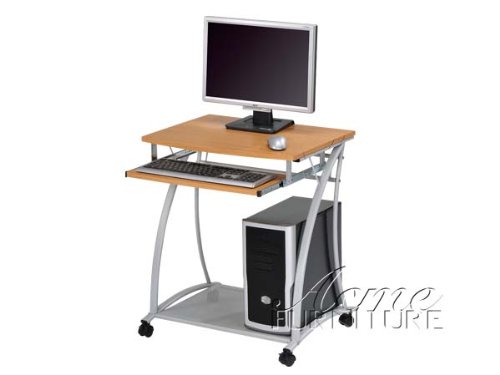Premium Solid Wood Computer Desk with Sturdy Frame - Perfect for Home Office, Gaming, and Remote Work #AC010116