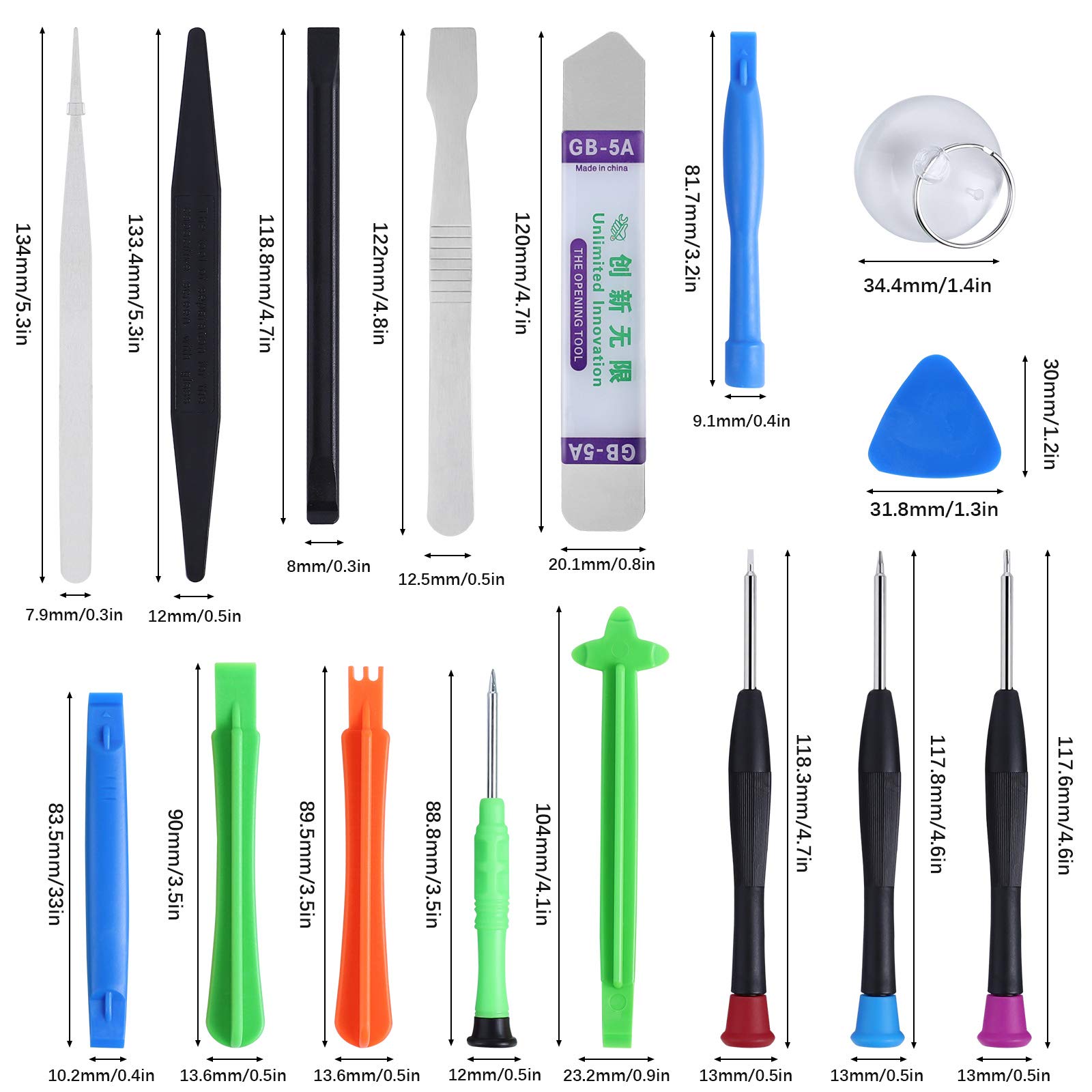 Mengonee 21 in 1 Smartphone Repair Tool Kit - Precision Screwdriver Set for iPhone Samsung Series - Perfect for DIY Phone Screen Replacement & Electronics Repair at Home