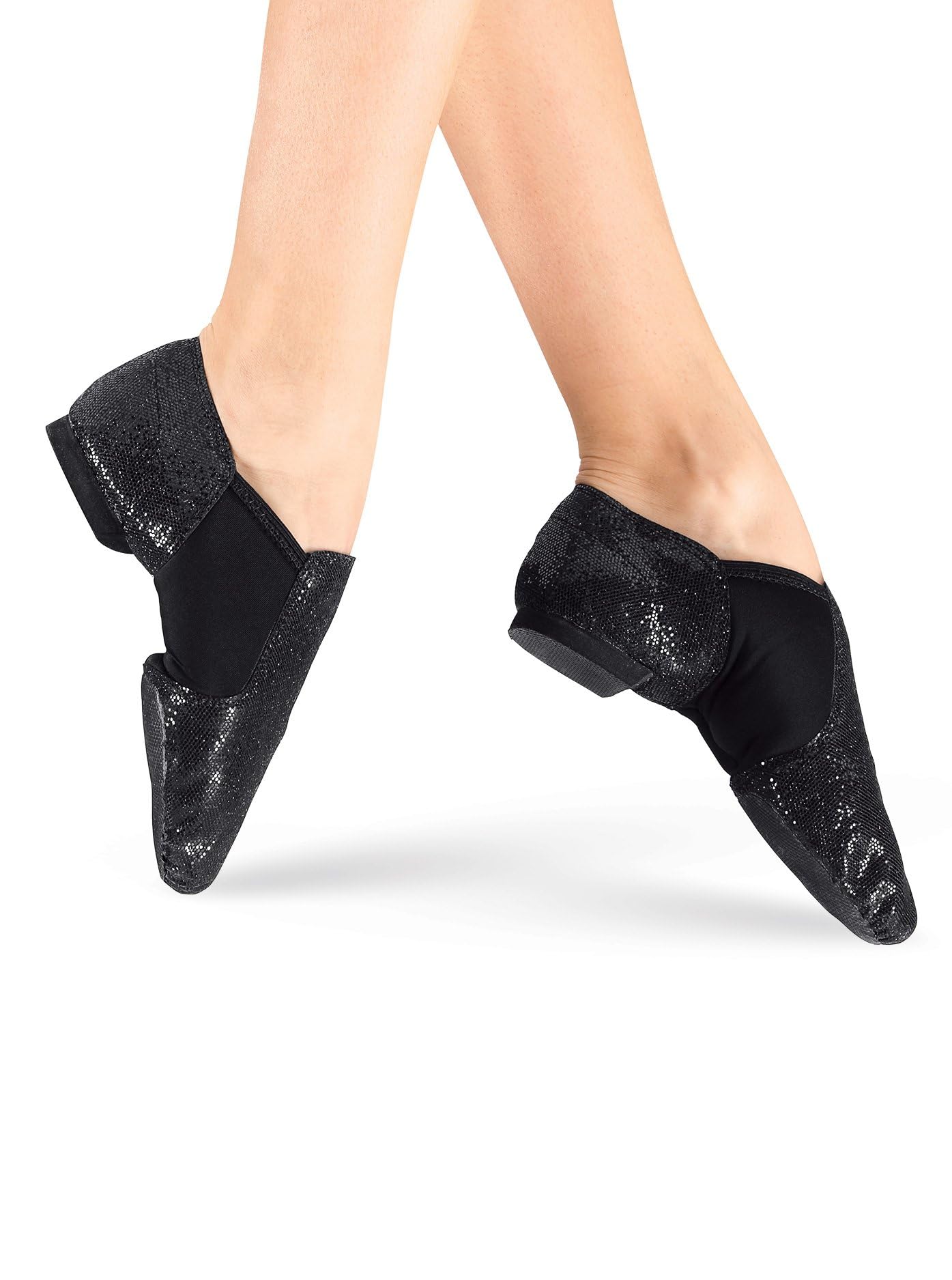 Double Platinum Women's Glitter Jazz Dance Shoes - Perfect for Jazz, Tap, Ballroom & Performance