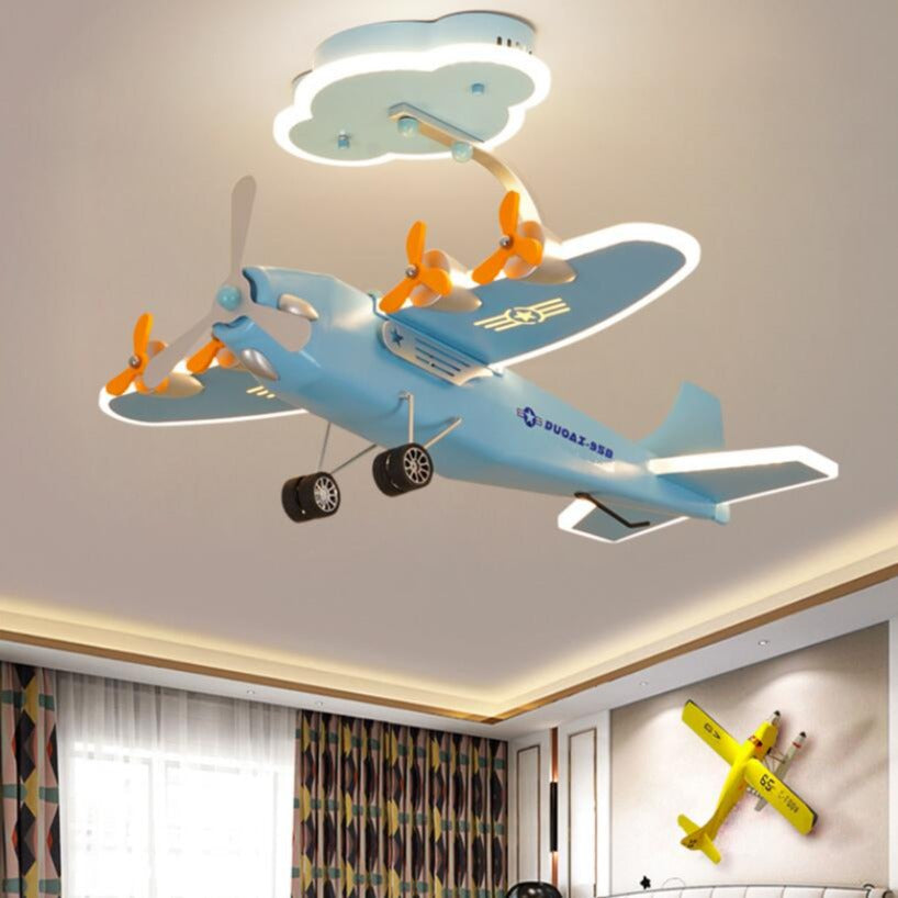 Air Force One Airplane Ceiling Light for Kids Room - LED Night Light for Children's Bedroom & Nursery Decor - Perfect for Themed Bedrooms & Playrooms