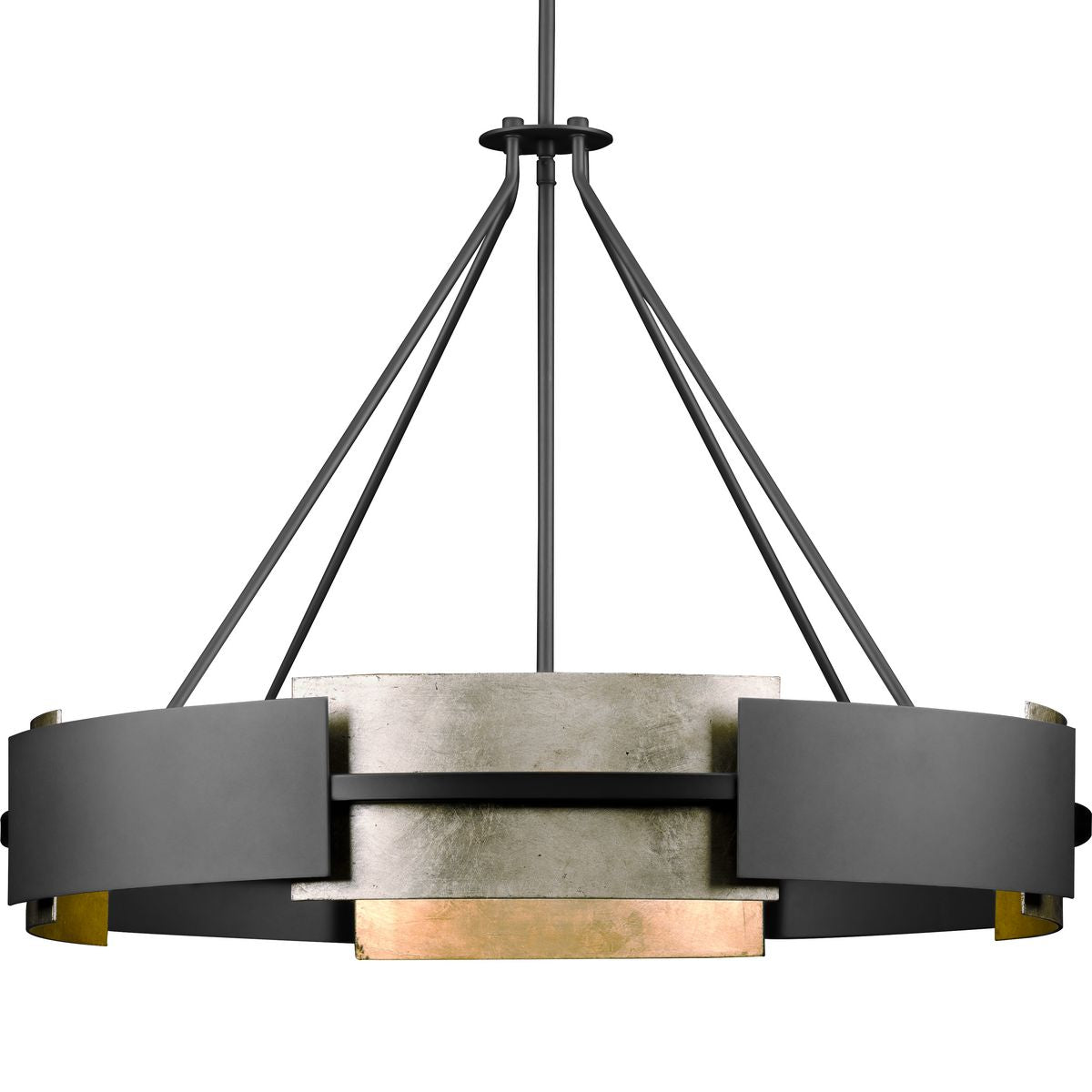 Lowery Collection Six-Light Hanging Pendant Light - Modern Chandelier for Dining Room, Kitchen Island & Foyer Lighting