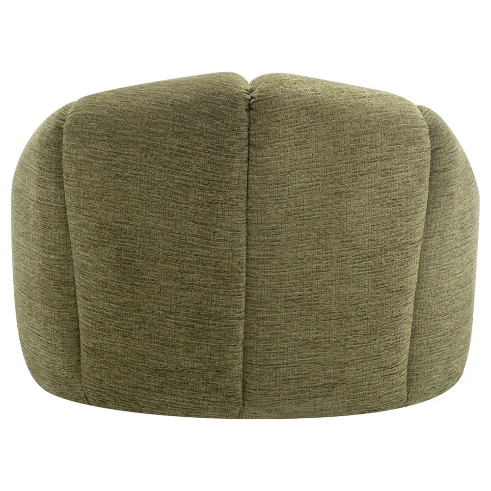 Avalon Occasional Chair - Olive Chenille Upholstered Accent Chair for Living Room, Bedroom & Office - Comfortable Modern Lounge Chair with Soft Fabric