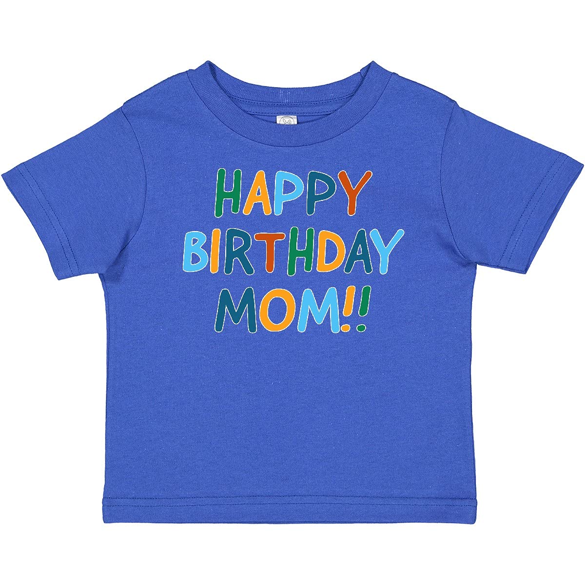 Inktastic Happy Birthday Mom Baby T-Shirt - Cute Cotton Toddler Tee for Birthday Celebrations & Family Photos