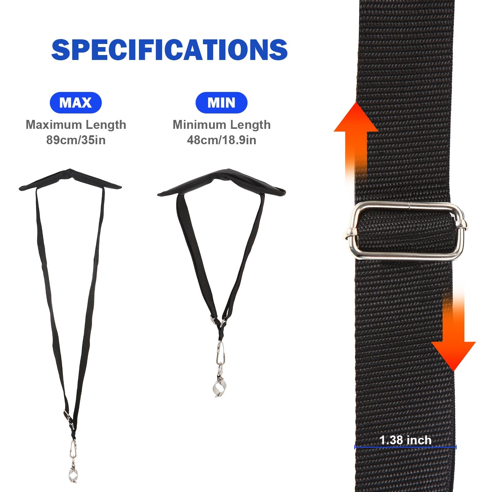 EGO 56V Universal Shoulder Strap for String Trimmers - AP1500 Comfortable Weed Eater Shoulder Harness, Compatible with Multi-Head System | Perfect for Lawn Care, Yard Maintenance & Landscaping Work