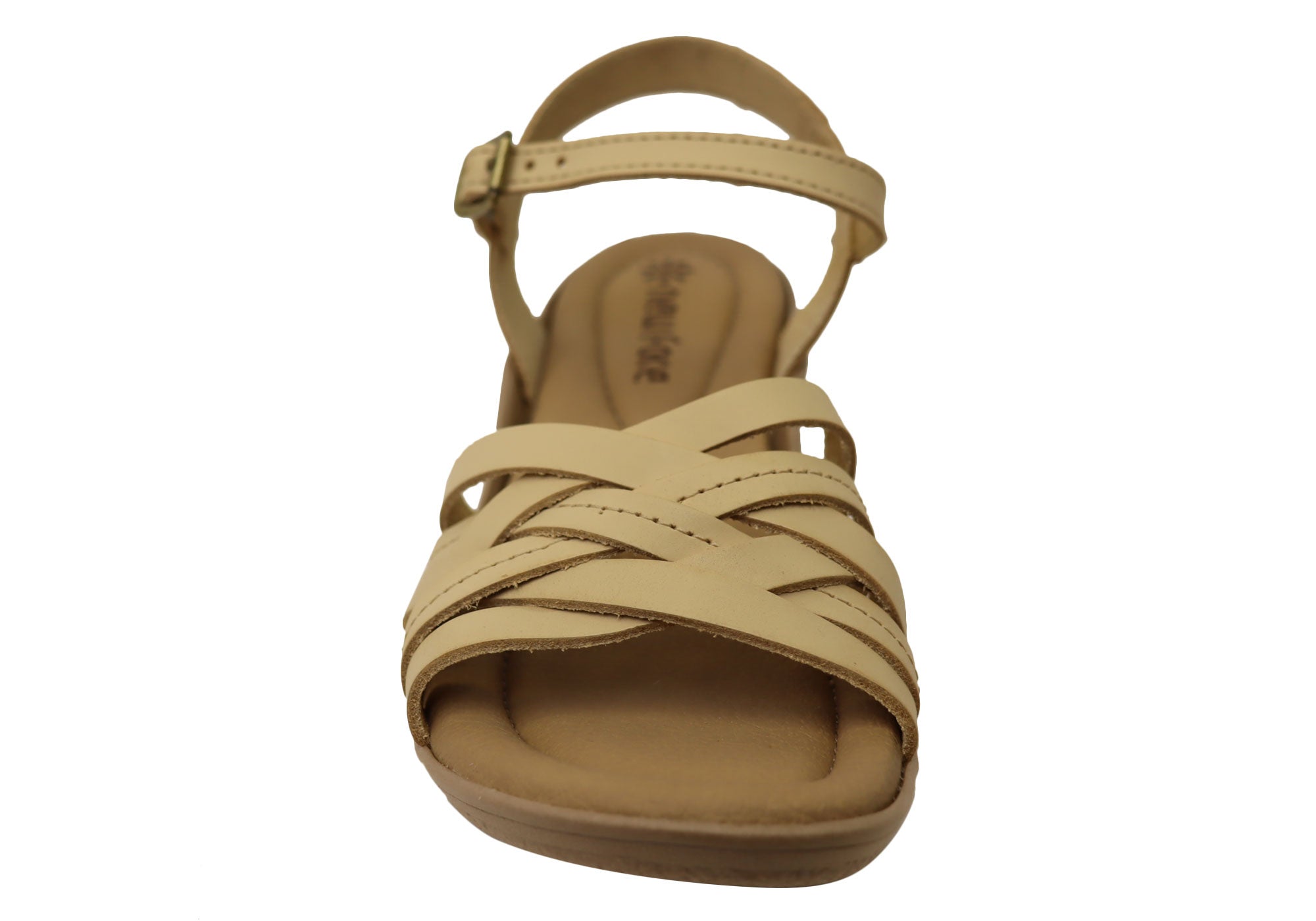Arla Women's Brazilian Comfortable Leather Low Heel Sandals - New Face Style for Casual Wear & Summer Outfits