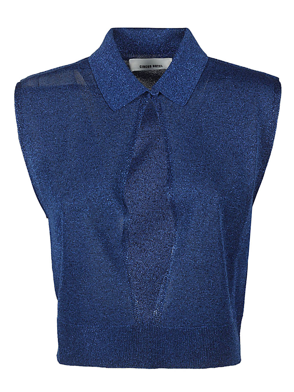 Circus Hotel Top Blue - Stylish Women's Blouse for Casual Wear & Night Out | Perfect for Parties, Dates, and Office