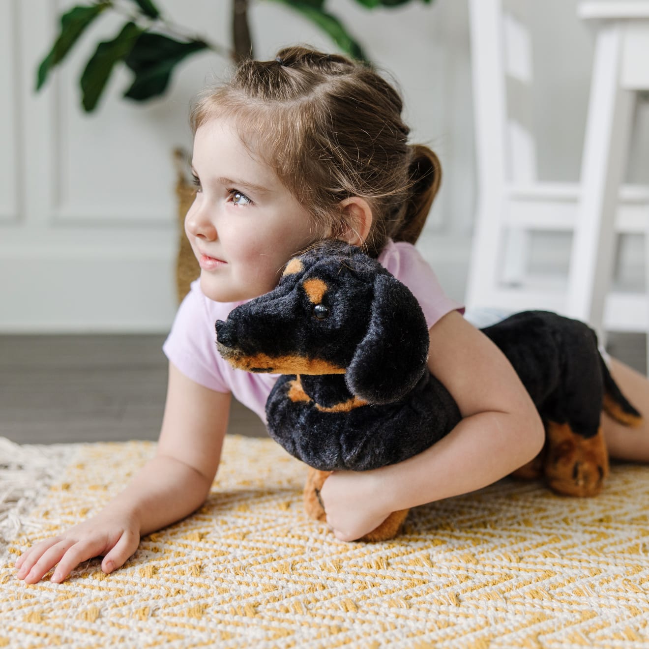 Giant Dachshund Stuffed Animal - Large Plush Wiener Dog Toy for Kids & Adults - Perfect for Cuddling, Gifts, and Home Decor