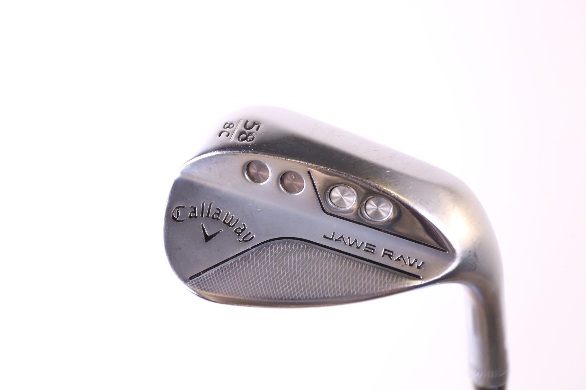 Used Callaway JAWS Raw Chrome Lob Wedge 58° Stiff Flex Right Hand Golf Club - Perfect for Short Game Shots, Bunker Play & High Spin Control