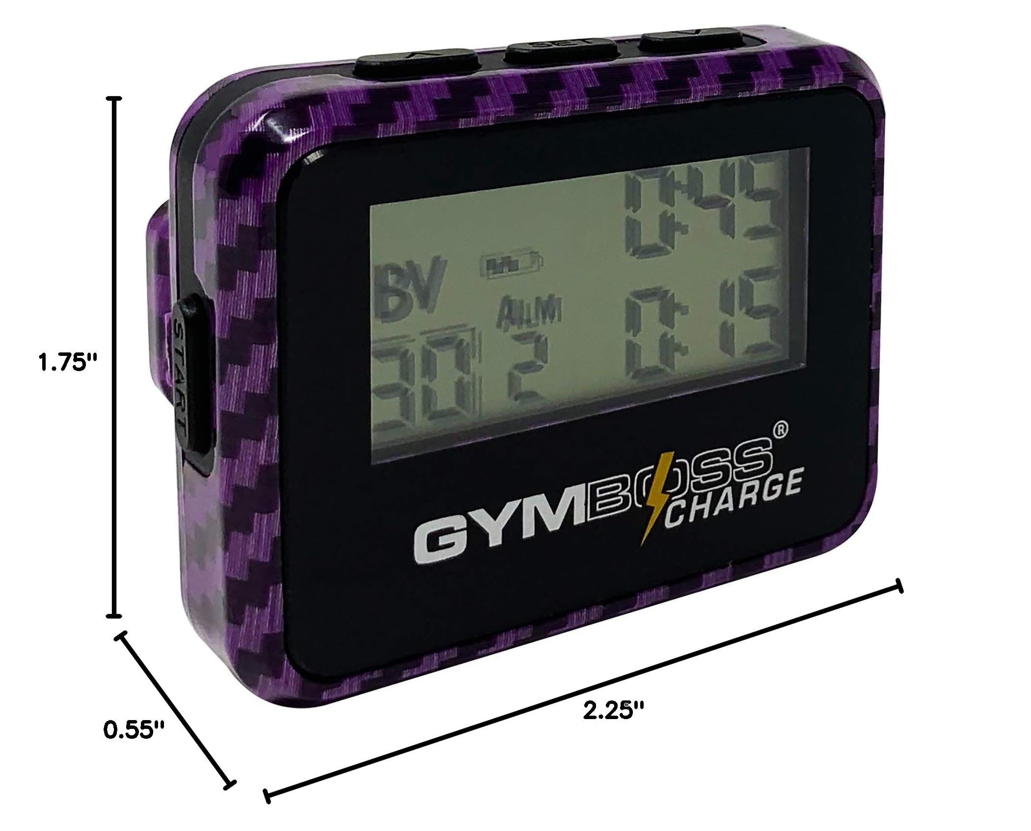 Gymboss Charge Interval Timer and Stopwatch - Workout Timer for HIIT, Boxing, Running & Fitness Training | Rechargeable & Water Resistant